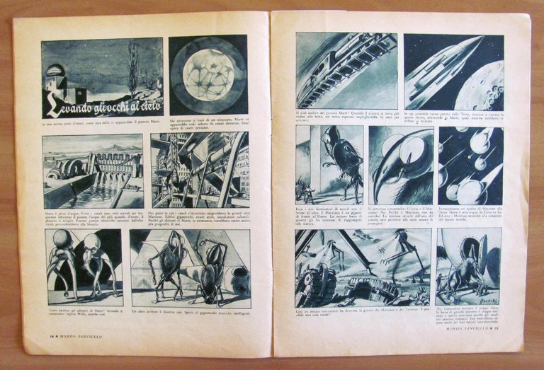 Rivista MONDO FANCIULLO N.2, 1935 - CAPPUCCETTO ROSSO, MARZIANI e …