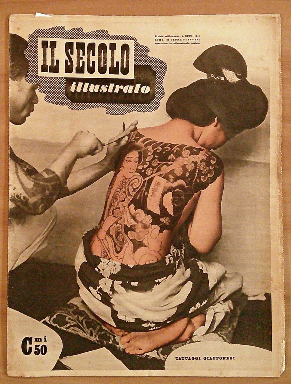 Rivista Settimanale IL SECOLO ILLUSTRATO N.3 Gen. 1938