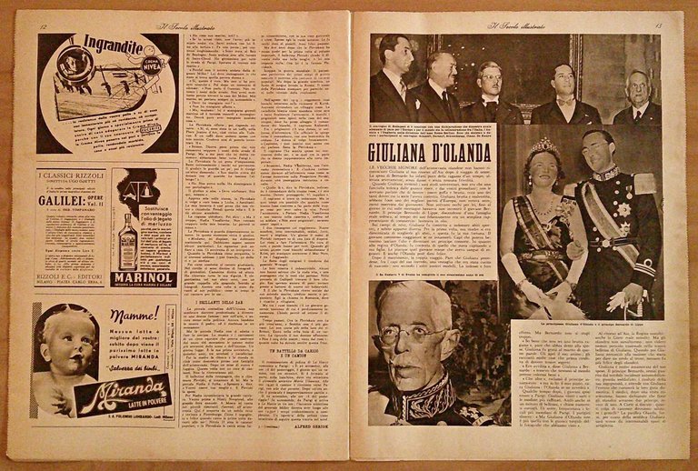 Rivista Settimanale IL SECOLO ILLUSTRATO N.3 Gen. 1938