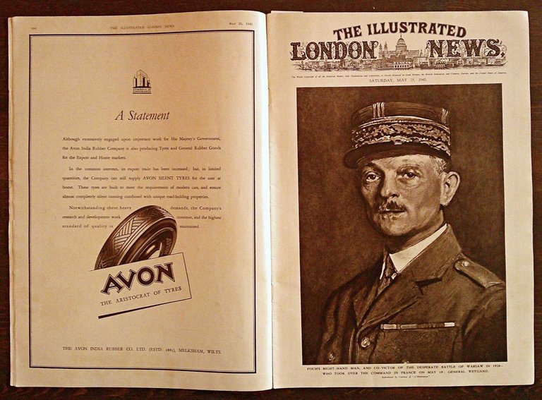 Rivista THE ILLUSTRATED LONDON NEWS - 25 Maggio 1940 - …