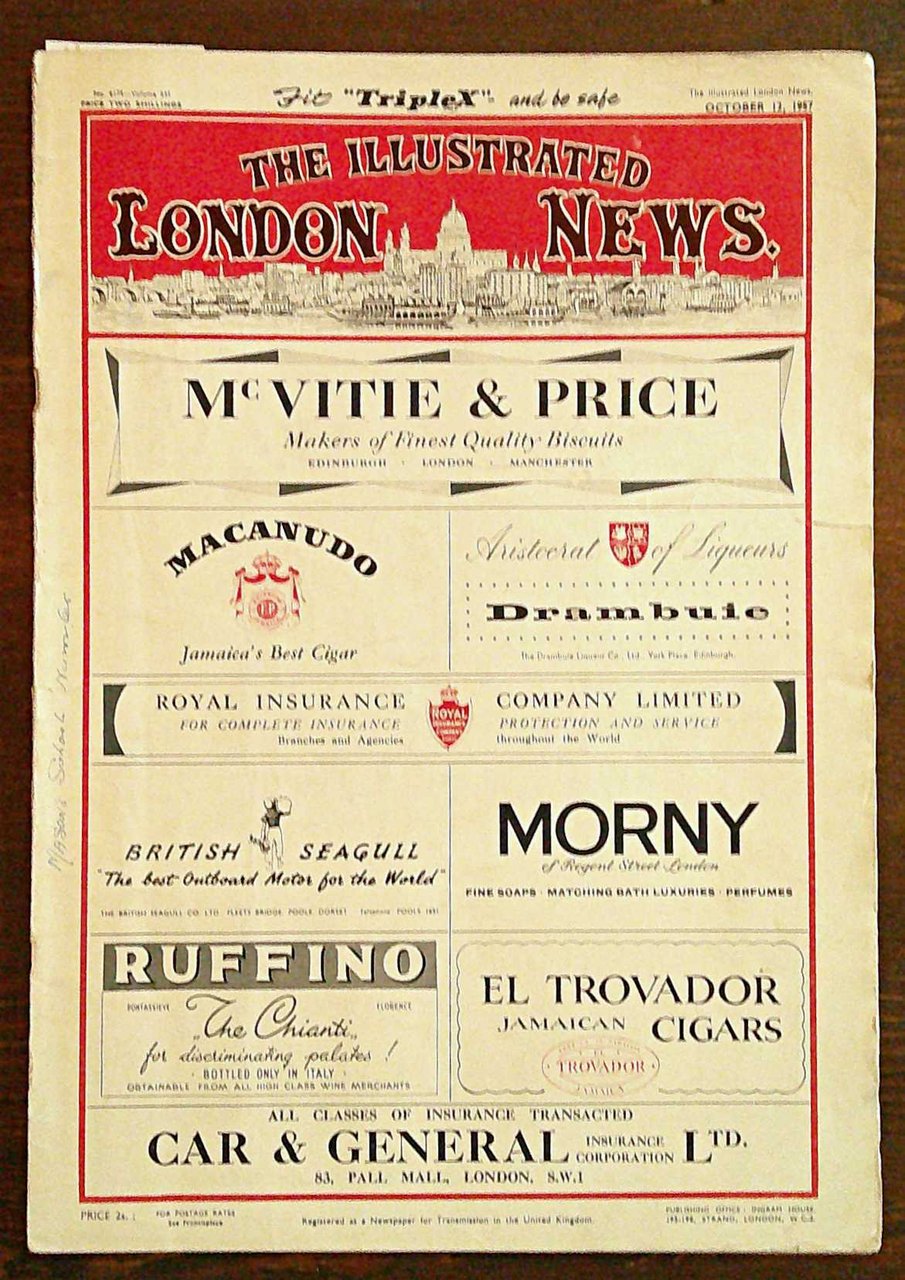 Rivista THE ILLUSTRATED LONDON NEWS - Oct. 12, 1957 - …