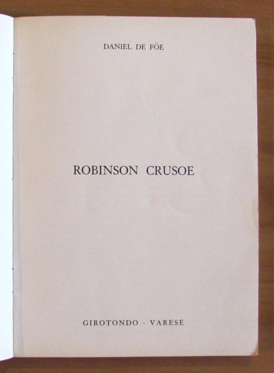 ROBINSON CROSOE - Coll. CIP N.17, I ed. 1966
