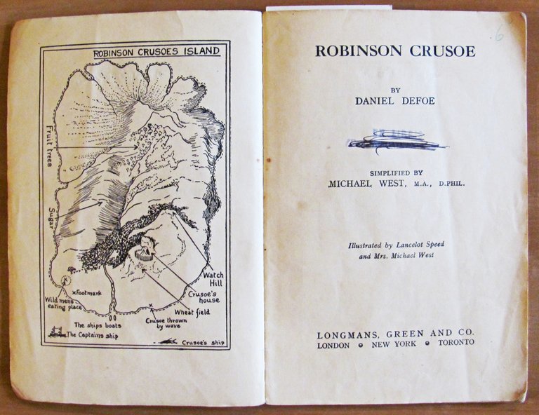 ROBINSON CRUSOE - Coll. New Method Readers, 1936