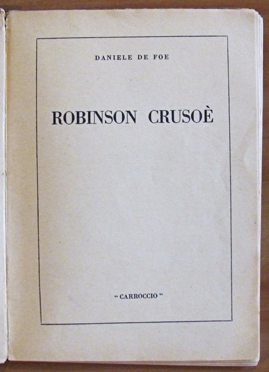 ROBINSON CRUSOE' - ill. BIFFI