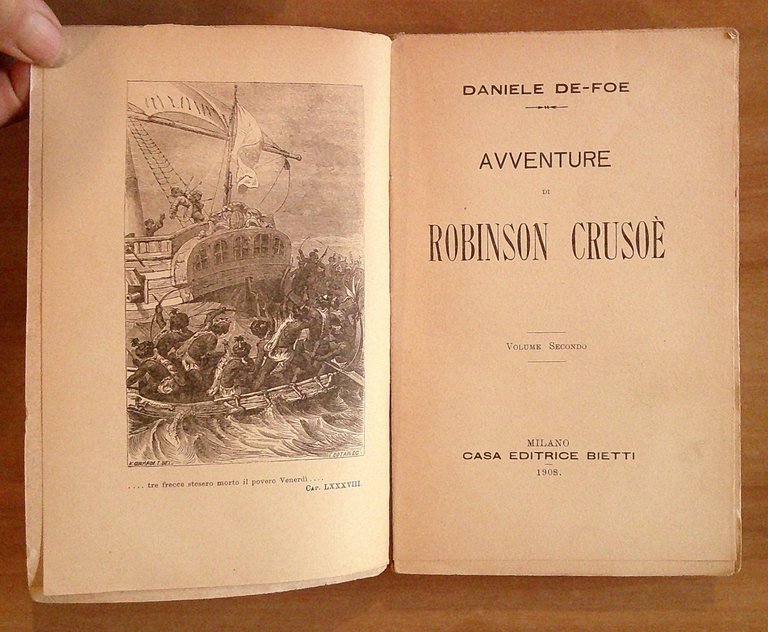 ROBINSON CRUSOE' - Volumi I e II Completo, 1898 e …