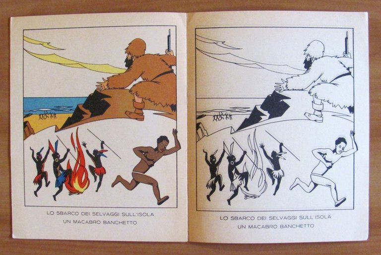 ROBINSON CRUSOE, 1943 - Coll. Favole da Colorare ill. SGRILLI