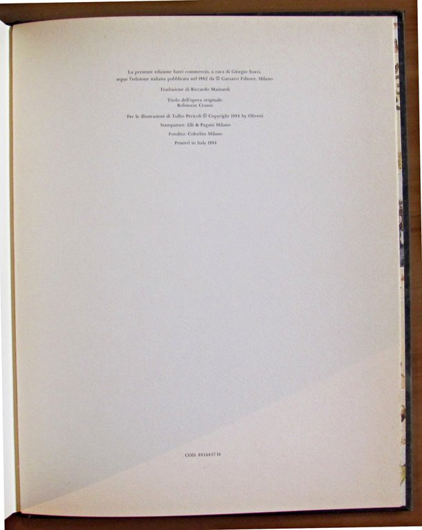 ROBINSON CRUSOE, 1984 - ill. T. PERICOLI