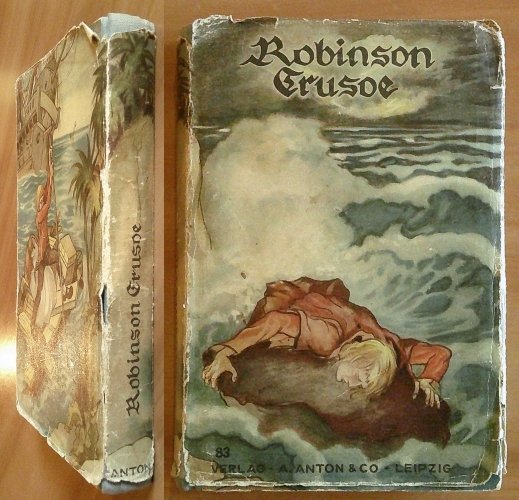 ROBINSON CRUSOE, fine '800 con 111 xilografie