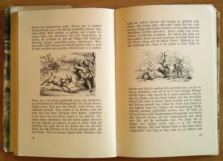 ROBINSON CRUSOE, fine '800 con 111 xilografie