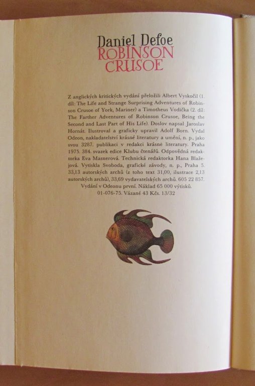 ROBINSON CRUSOE Prima e Seconda parte, 1975 - ill. A. …