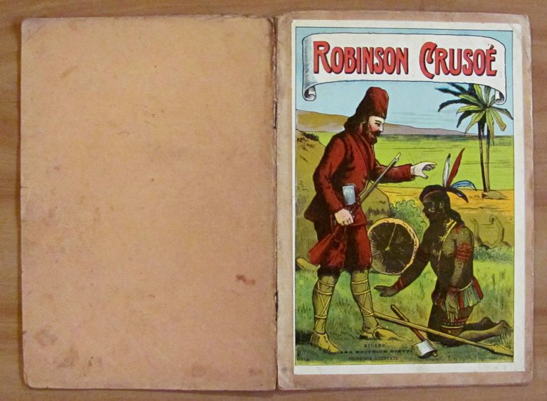 ROBINSON CRUSOE', primi '900 - Illustrato - RARO