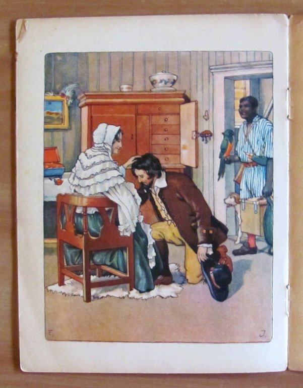 ROBINSON CRUSOE, primi '900 con 4 bellissime illustrazioni