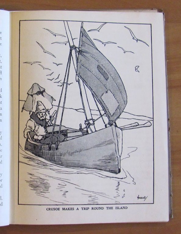 ROBINSON CRUSOE Retold for Little Folk - ill. HASSALL