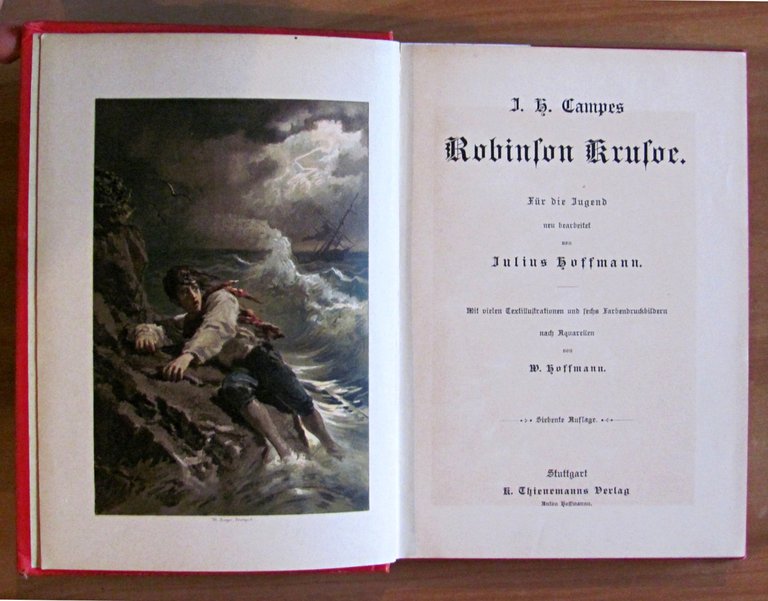 ROBINSON KRUSOE, fine '800 - ill. HOFFMANN