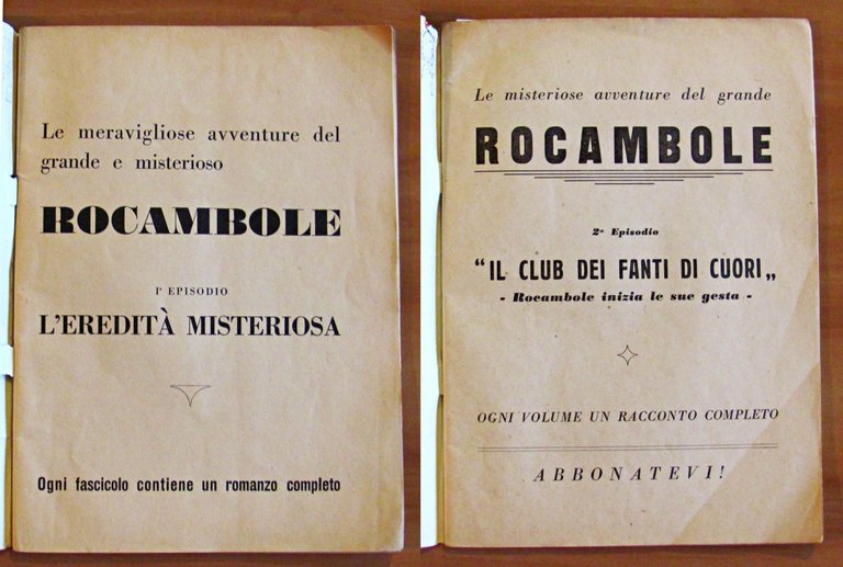 ROCAMBOLE - L'EREDITA' MISTERIOSA e IL CLUB DEI FANTI DI …