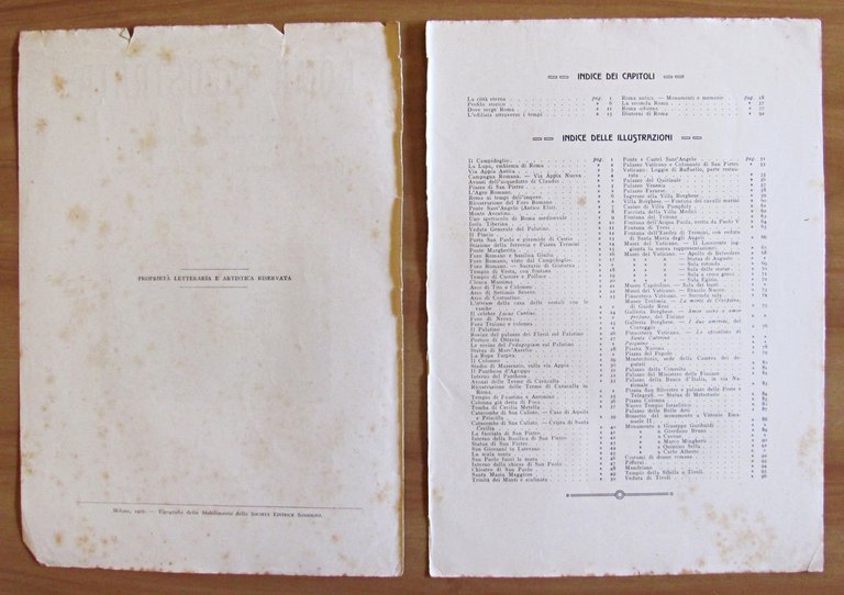 ROMA ILLUSTRATA - Completa in Fascicoli sciolti, 1907