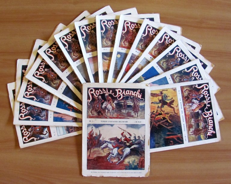 ROSSI E BIANCHI (Cowboy e Indiani), 1932/34 - Fascicoli 1/70 …