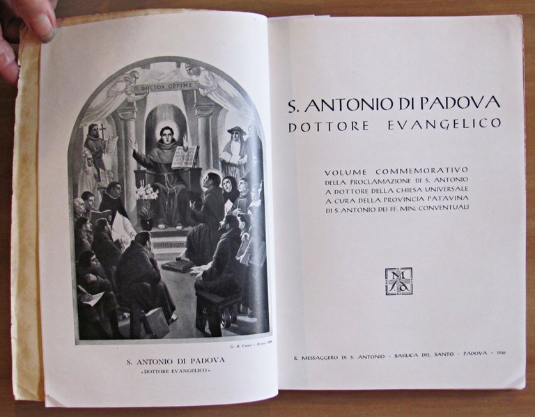 S. ANTONIO DI PADOVA - DOTTORE EVANGELICO, I ed. 1946