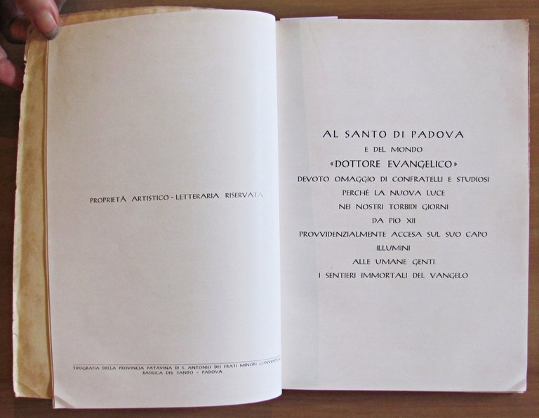 S. ANTONIO DI PADOVA - DOTTORE EVANGELICO, I ed. 1946