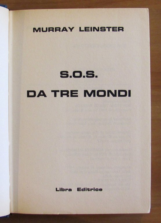 S.O.S. DA TRE MONDI - Coll. SLAN N.45, I ed.1979 | Immagine Gallery 3