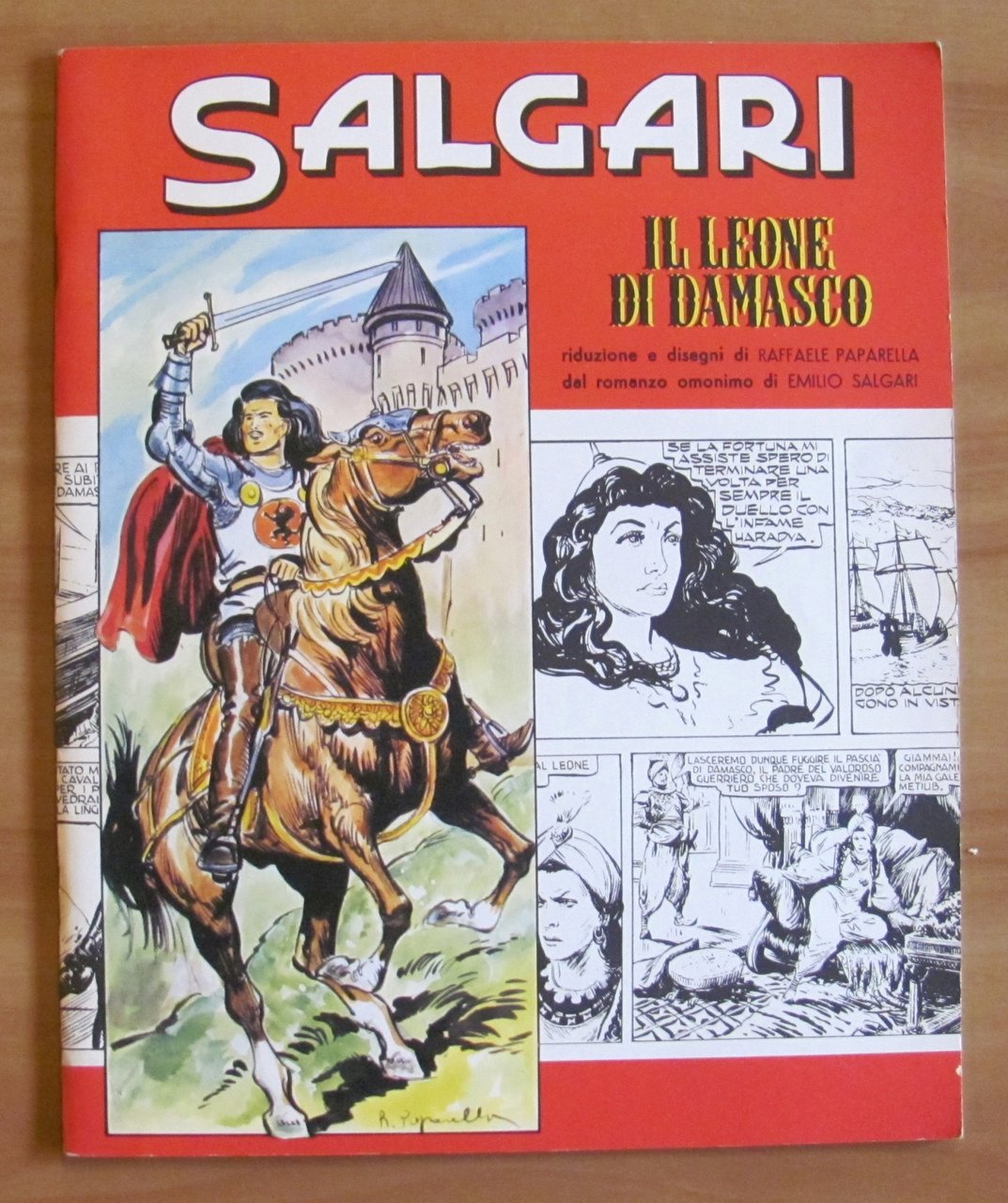 SALGARI - IL LEONE DI DAMASCO - 1973 ill. PAPARELLA