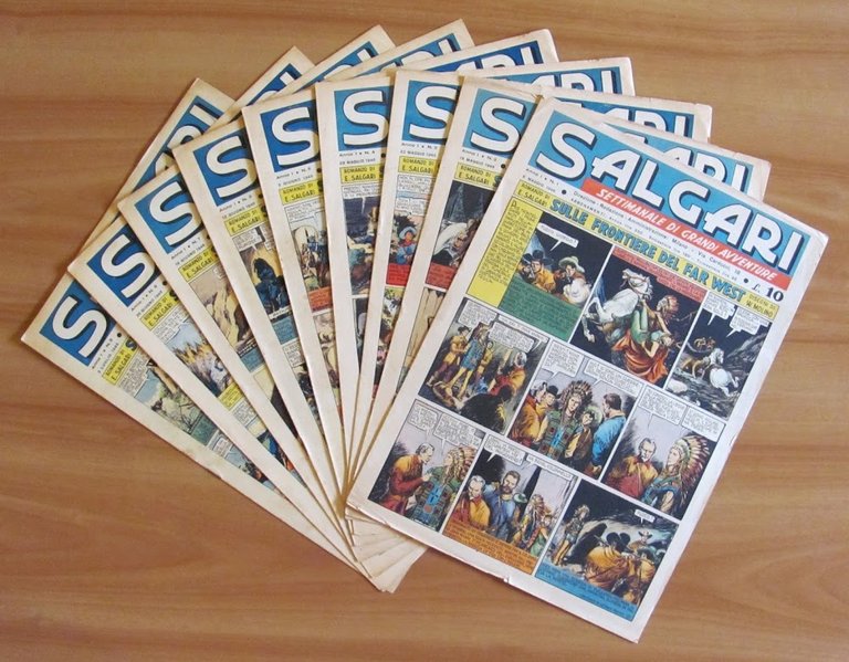 SALGARI Settimanale Grandi Avventure - Serie Completa 1/30 Originale