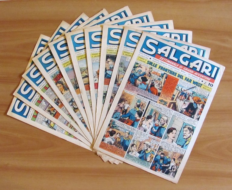 SALGARI Settimanale Grandi Avventure - Serie Completa 1/30 Originale