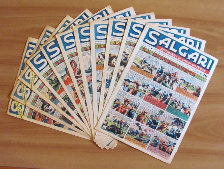 SALGARI Settimanale Grandi Avventure - Serie Completa 1/30 Originale