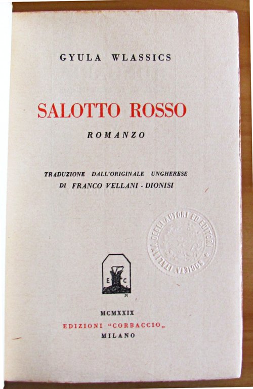 SALOTTO ROSSO - Collana Hungaria