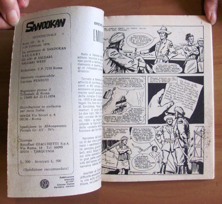 SANDOKAN - Gli Albi di Salgari N.4 - LE DUE … | Immagine Gallery 2
