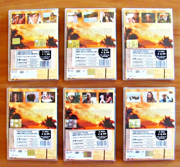 SANDOKAN - Raccolta 6 DVD