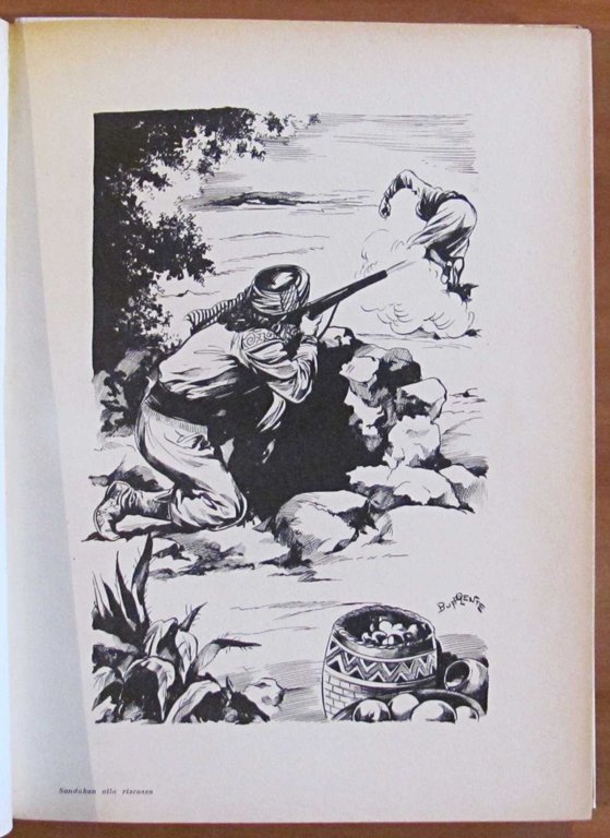 SANDOKAN ALLA RISCOSSA, anni '60 - ill. TRINCIA