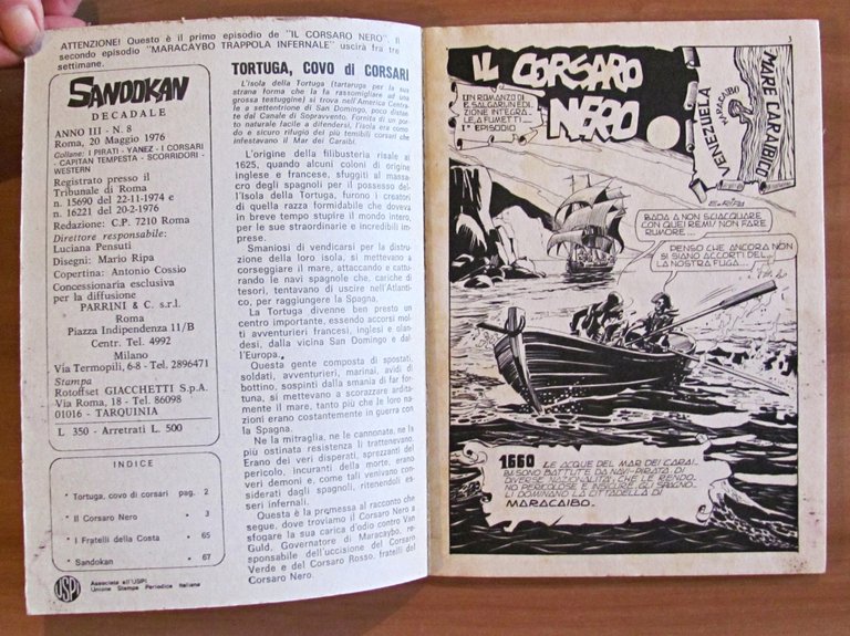 SANDOKAN Il Corsaro Nero + Maracaybo trappola infernale - Coll. …