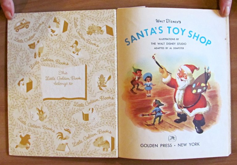 SANTA'S TOY SHOP - Collana Little Golden Book, 1950