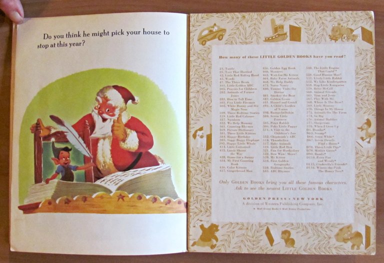 SANTA'S TOY SHOP - Collana Little Golden Book, 1950