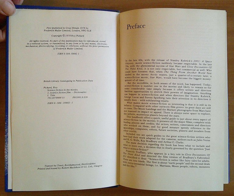 SCIENCE FICTION IN THE MOVIES AN A-Z, 1978