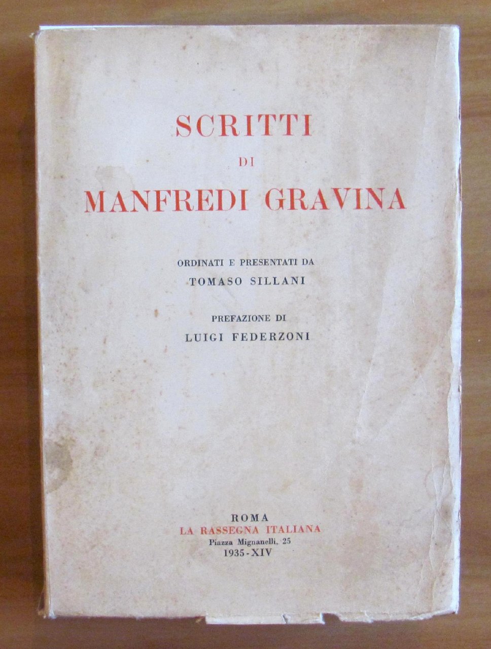 SCRITTI DI MANFREDI GRAVINA