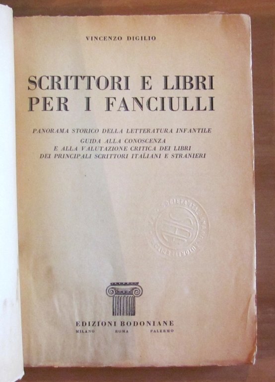 SCRITTORI E LIBRI PER I FANCIULLI, 1953