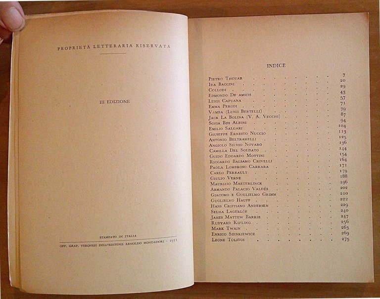 SCRITTORI PER L'INFANZIA, 1951