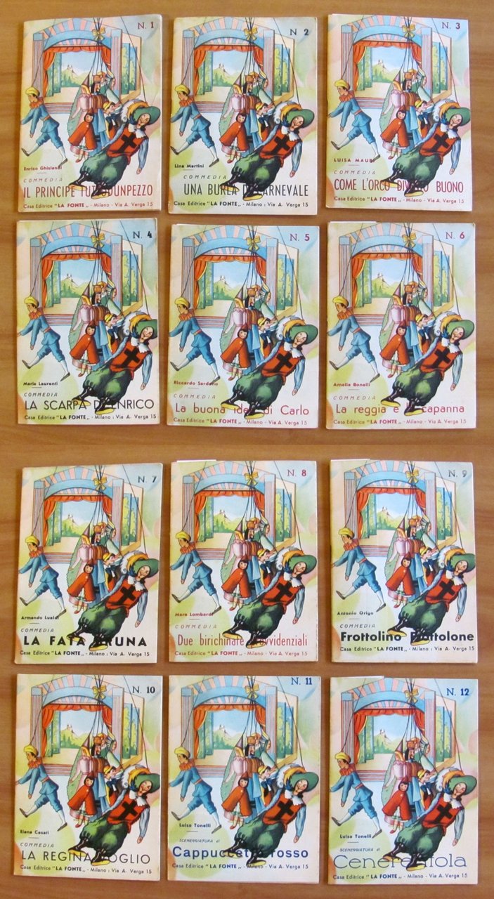 Serie 1/14 COMMEDIOLE con Pinocchio, Cenerentola, Cappuccetto rosso ecc., anni …