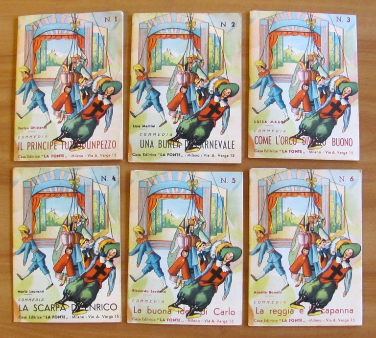 Serie 1/14 COMMEDIOLE con Pinocchio, Cenerentola, Cappuccetto rosso ecc., anni …
