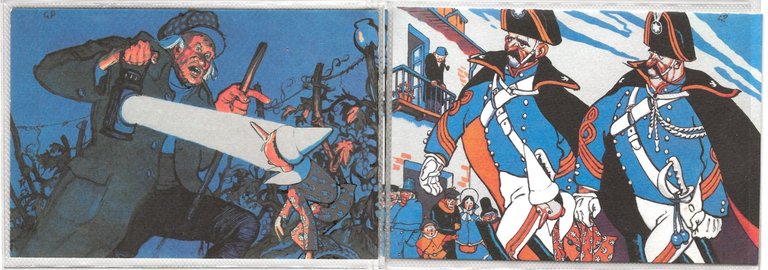 Serie 8 cartoline PINOCCHIO di Beppe PORCHEDDU, 1991 - Tiratura …