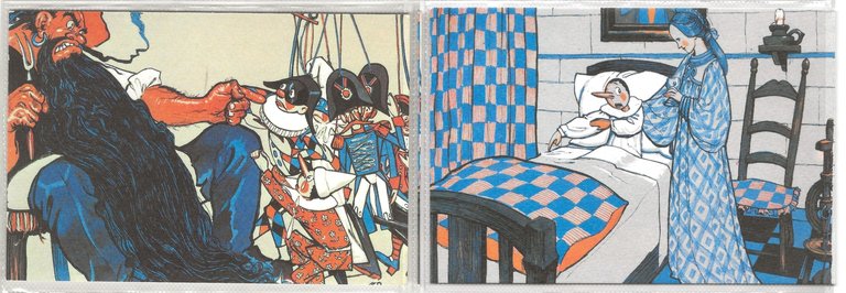 Serie 8 cartoline PINOCCHIO di Beppe PORCHEDDU, 1991 - Tiratura …