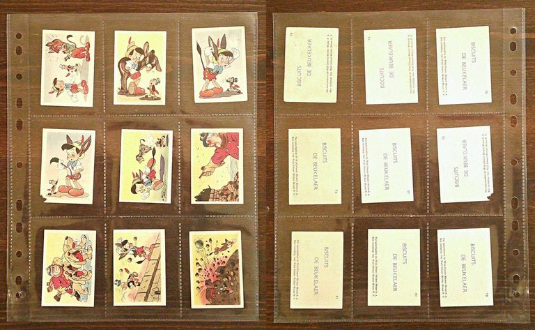 Serie Completa di 125 Figurine PINOCCHIO Biscuits BEUKELAER, 1940