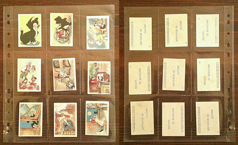 Serie Completa di 125 Figurine PINOCCHIO Biscuits BEUKELAER, 1940