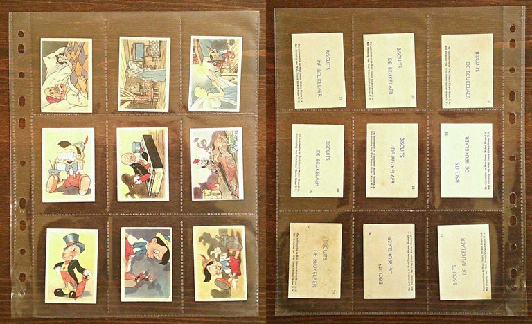 Serie Completa di 125 Figurine PINOCCHIO Biscuits BEUKELAER, 1940