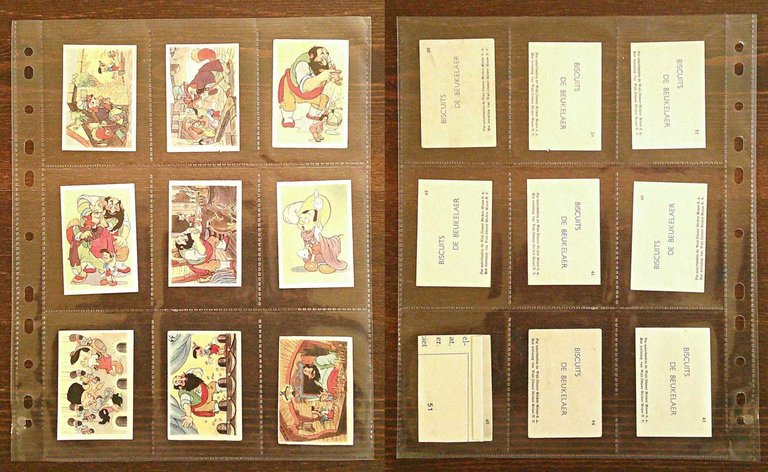 Serie Completa di 125 Figurine PINOCCHIO Biscuits BEUKELAER, 1940