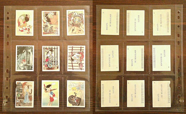 Serie Completa di 125 Figurine PINOCCHIO Biscuits BEUKELAER, 1940