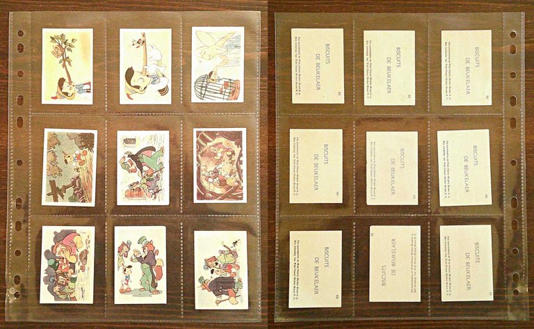 Serie Completa di 125 Figurine PINOCCHIO Biscuits BEUKELAER, 1940