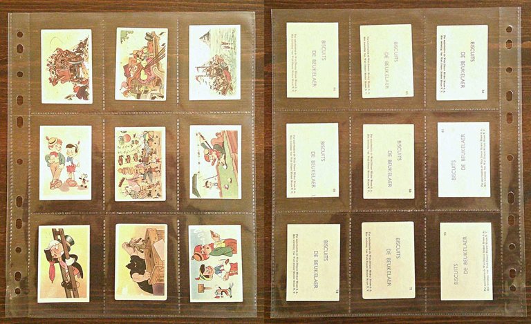 Serie Completa di 125 Figurine PINOCCHIO Biscuits BEUKELAER, 1940